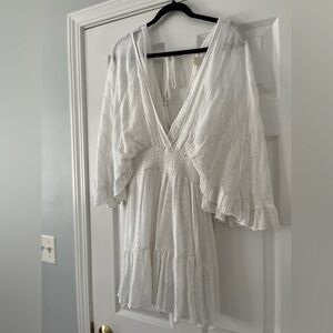 Vici Dolls White Summer Dress / Beach Coverup, Size MEDIUM